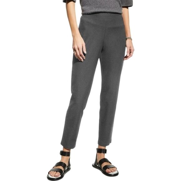 Eileen Fisher Washable Stretch Crepe Slim Ankle Pants Graphite Size Small - Picture 11 of 11